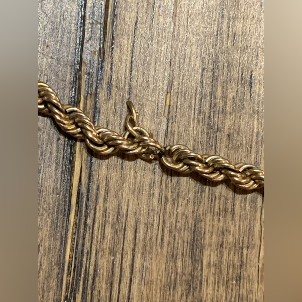 10K Roped Gold Necklace - Picture 4 of 6